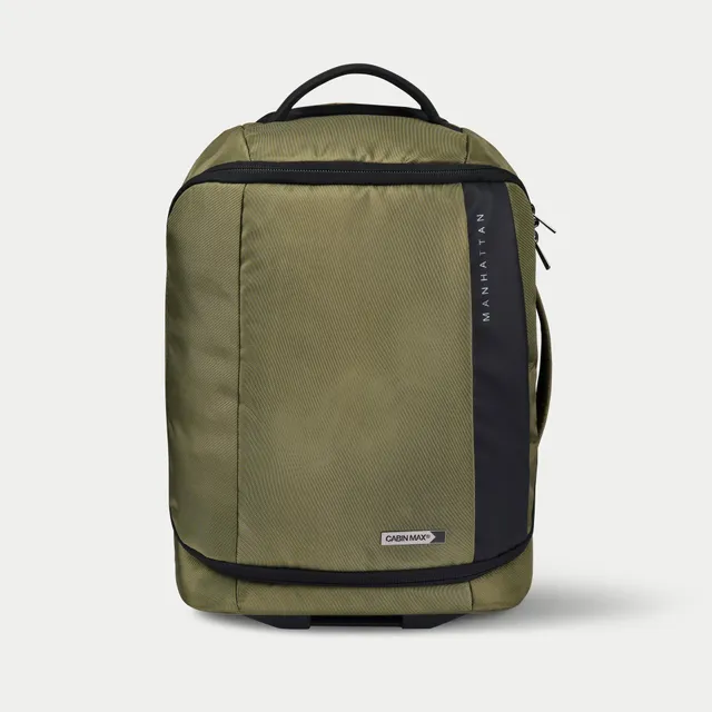 cabin-max-manhattan-pro-trolley-30l-45x36x20-moss-green-laptop image 1