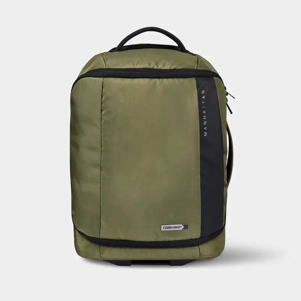 cabin-max-manhattan-pro-trolley-30l-45x36x20-moss-green-laptop image 1