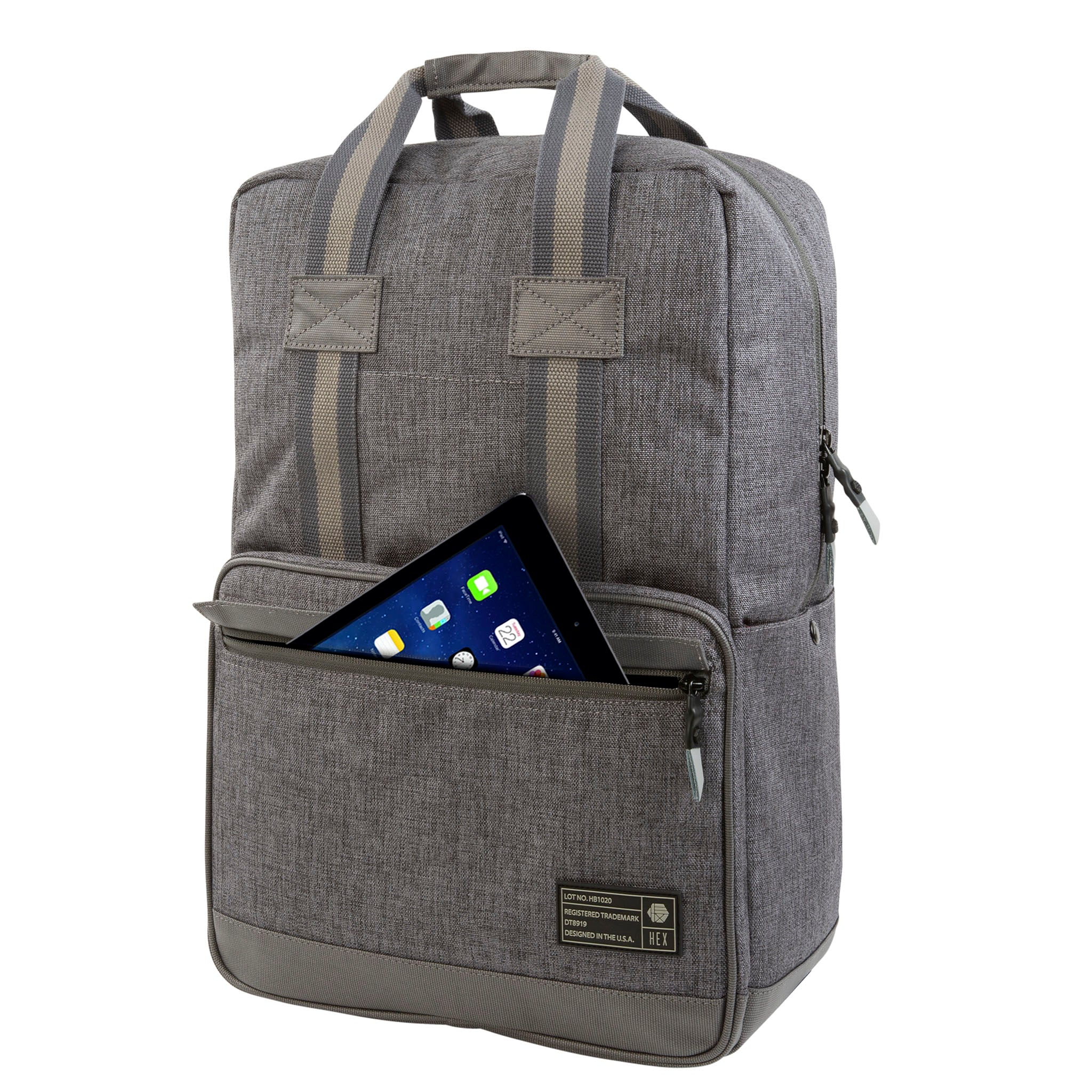 hex-instinct-convertible-backpack-rucksack-grau-woven image 2