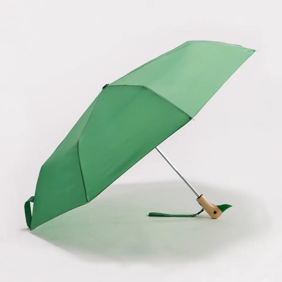 duckhead-the-duckhead-matcha-taschenschirm-kompakt-gr-n-recycelt image 1