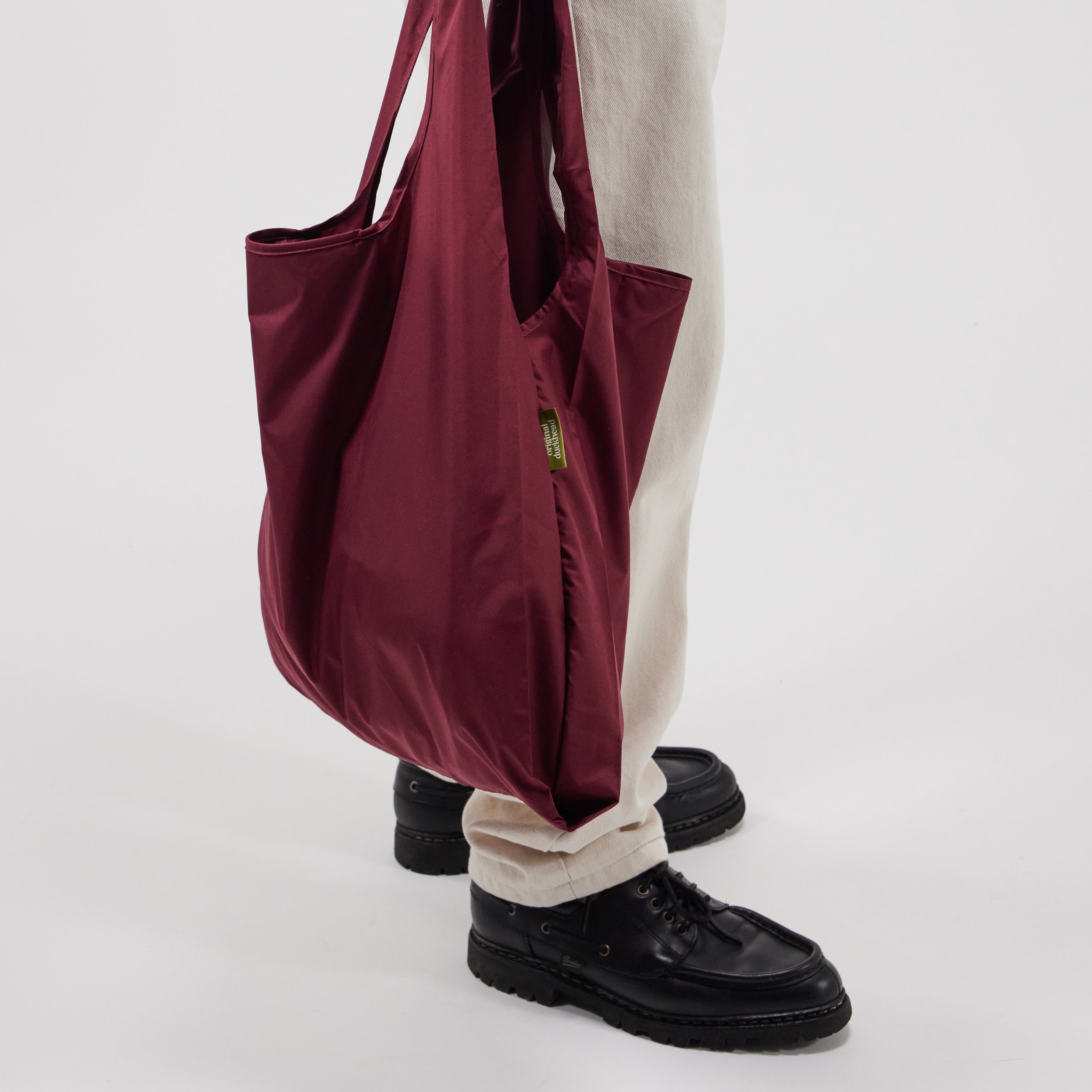 duckhead-the-bag-cherry-einkaufstasche-rot-recycelt image 2
