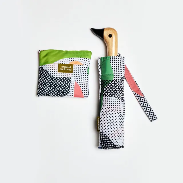 duckhead-dots-bundle-regenschirm-set-mit-tasche-gepunktet image 1