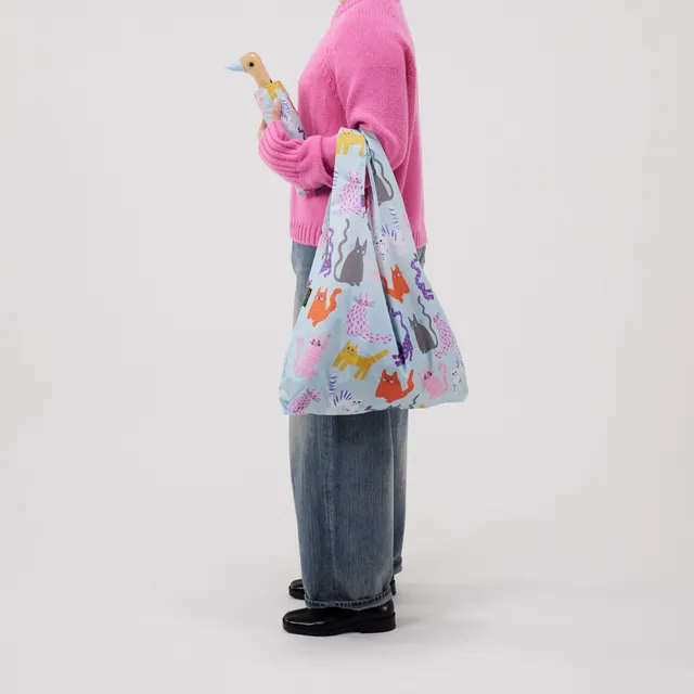 duckhead-the-bag-ice-arty-cats-einkaufstasche-hellblau image 1