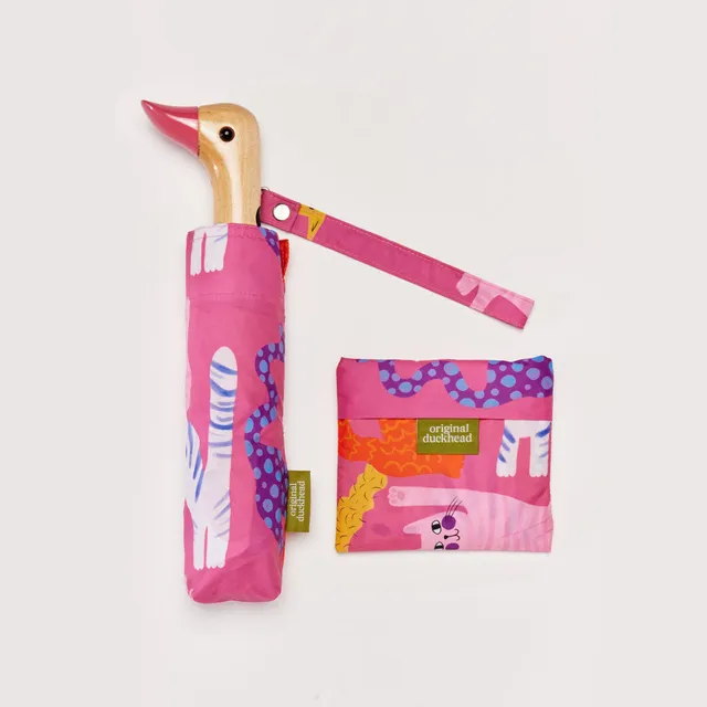 duckhead-bundles-fuchsia-arty-cats-set-regenschirm-tasche image 1