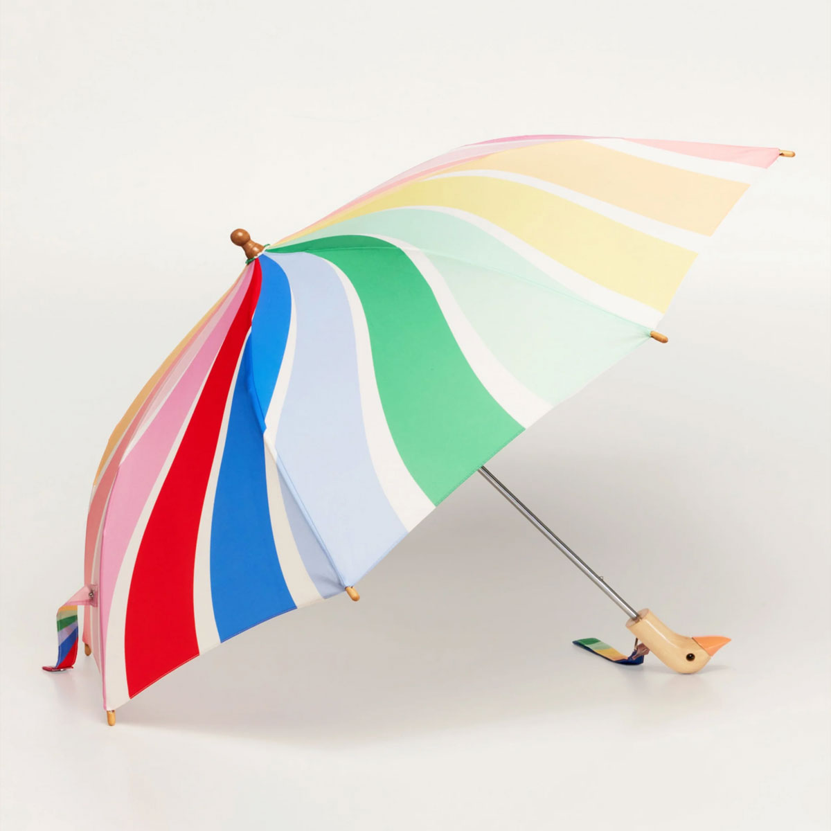 duckhead-rainbow-stripes-me-mini-me-schirm-set-blau image 3