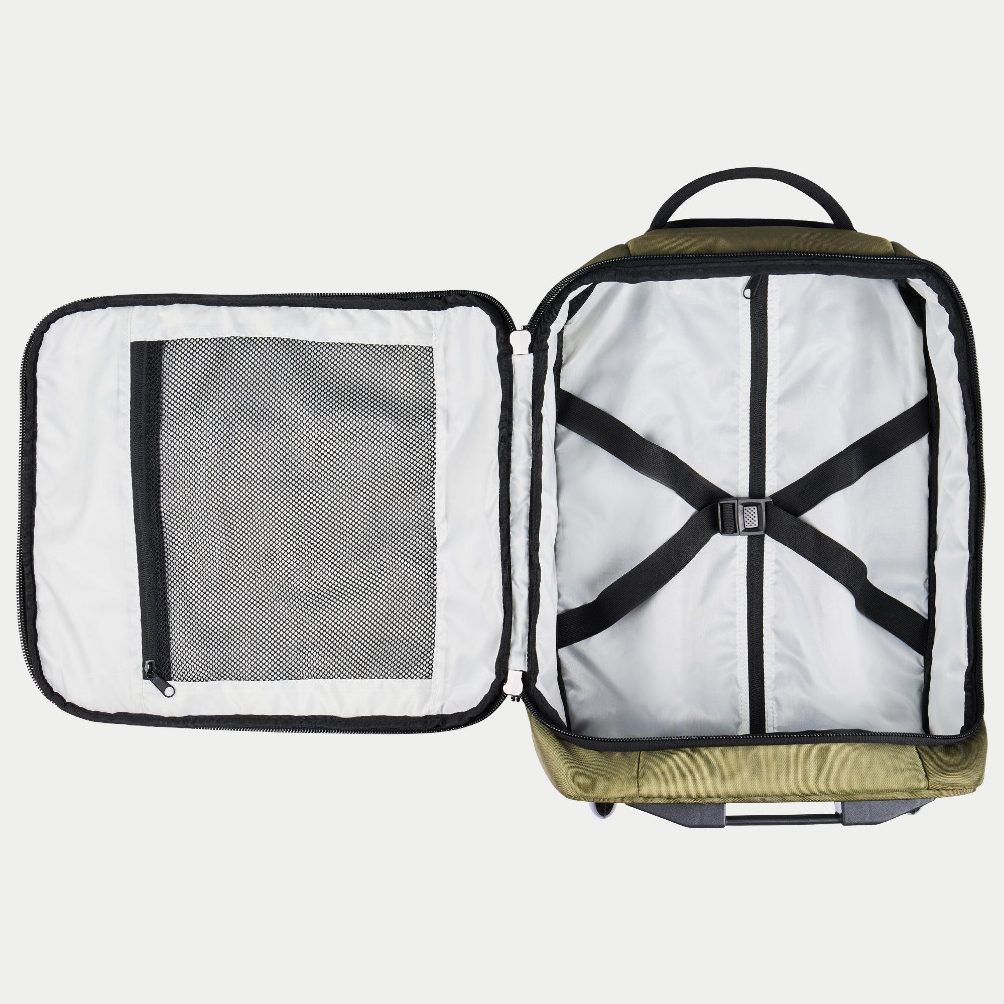 cabin-max-manhattan-pro-trolley-30l-45x36x20-moss-green-laptop image 6
