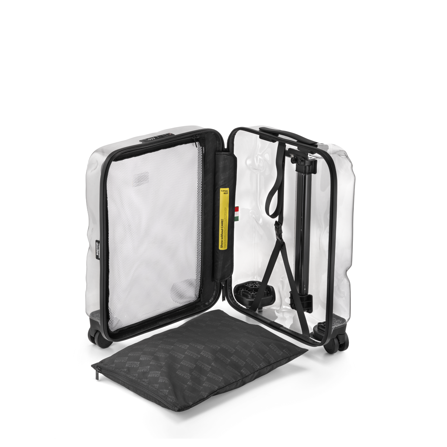 crash-baggage-share-trolley-transparent-polycarbonat-mit-dellen image 4